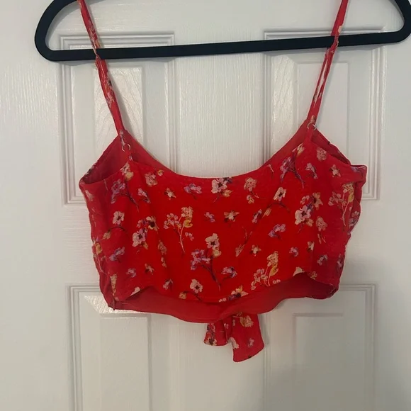 Floral Tie-Front Top - Picture 6 of 7